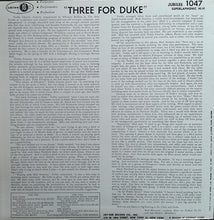 Carica l'immagine nel visualizzatore di Gallery, Teddy Charles Trio : 3 For Duke (LP, Album, Mono)