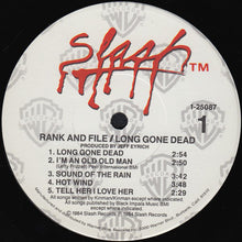 Carica l'immagine nel visualizzatore di Gallery, Rank & File : Long Gone Dead (LP, Album)