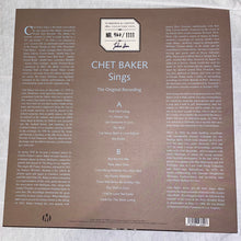 Carica l'immagine nel visualizzatore di Gallery, Chet Baker : Chet Baker Sings (LP, Ltd, RE, Col)