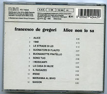 Carica l'immagine nel visualizzatore di Gallery, Francesco De Gregori : Alice Non Lo Sa (CD, Album)