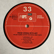 Carica l'immagine nel visualizzatore di Gallery, Art Farmer Quintet Featuring Jimmy Heath : From Vienna With Art (LP, Album, RP)