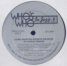 Carica l'immagine nel visualizzatore di Gallery, Charles Mingus : Lionel Hampton Presents: The Music Of Charles Mingus (LP, Album)