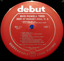 Carica l'immagine nel visualizzatore di Gallery, The Bud Powell Trio : Jazz At Massey Hall Volume Two (LP, Album, RE)