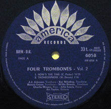 Carica l'immagine nel visualizzatore di Gallery, The Four Trombones - John Lewis (2) / Charles Mingus / J.J. Johnson / Kai Winding / Bennie Green / Willie Dennis : Four Trombones, Volume 2 (LP, Album, RE)