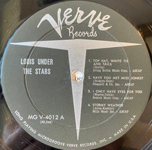 Carica l'immagine nel visualizzatore di Gallery, Louis Armstrong : Under The Stars (LP, Album, Mono)