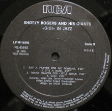 Carica l'immagine nel visualizzatore di Gallery, Shorty Rogers And His Giants : "Gigi" In Jazz (LP, Album, RE)