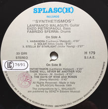 Carica l'immagine nel visualizzatore di Gallery, Lanfranco Malaguti, Enzo Pietropaoli, Fabrizio Sferra : Synthetismos (LP, Album)