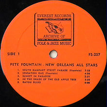 Carica l'immagine nel visualizzatore di Gallery, Pete Fountain : New Orleans All Stars (LP, Album)