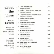 Carica l'immagine nel visualizzatore di Gallery, Julie London : About The Blues (CD, Album, Mono, RE)