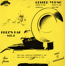 Carica l'immagine nel visualizzatore di Gallery, Lester Young : Prez's Hat Vol. 4 (LP, Album)