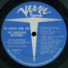 Carica l'immagine nel visualizzatore di Gallery, The Righteous Brothers : Go Ahead And Cry (LP, Album, Mono)