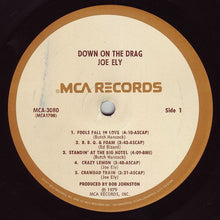 Carica l'immagine nel visualizzatore di Gallery, Joe Ely : Down On The Drag (LP, Album)