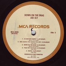 Carica l'immagine nel visualizzatore di Gallery, Joe Ely : Down On The Drag (LP, Album)