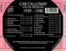 Carica l'immagine nel visualizzatore di Gallery, Cab Calloway And His Orchestra : 1939-1940 (CD, Comp)