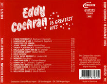 Carica l'immagine nel visualizzatore di Gallery, Eddie Cochran : 16 Greatest Hits (CD, Comp)