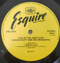 Carica l'immagine nel visualizzatore di Gallery, Ronnie Scott : Ronnie Scott and his Orchestra, Volume 1 Live at the Jazz Club (LP)