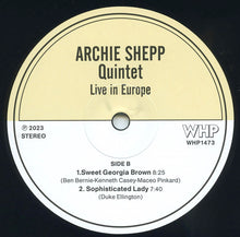 Carica l'immagine nel visualizzatore di Gallery, Archie Shepp Quintet : Live In Europe (2xLP, Album, Unofficial)