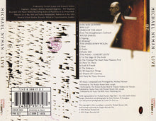 Carica l'immagine nel visualizzatore di Gallery, Michael Nyman : Live (CD, Album)