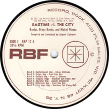 Carica l'immagine nel visualizzatore di Gallery, Various : Ragtime 1: The City (LP, Comp)