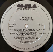 Carica l'immagine nel visualizzatore di Gallery, Art Pepper : The Omega Man (LP, Album, Comp, Mono, RM)