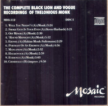 Carica l'immagine nel visualizzatore di Gallery, Thelonious Monk : The Complete Black Lion And Vogue Recordings Of Thelonious Monk (3xCD, Album, RE + Box, Comp, Ltd, Num)