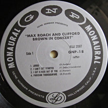 Carica l'immagine nel visualizzatore di Gallery, Gene Norman Presents Clifford Brown And Max Roach : In Concert (LP, Album, Mono, RE)