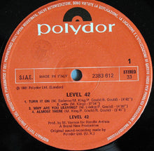 Carica l'immagine nel visualizzatore di Gallery, Level 42 : Level 42 (LP, Album)