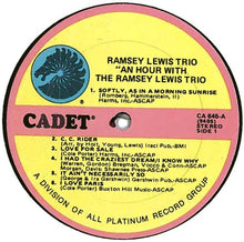 Carica l'immagine nel visualizzatore di Gallery, The Ramsey Lewis Trio : An Hour With The Ramsey Lewis Trio (LP, Album, RE)