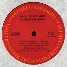 Carica l'immagine nel visualizzatore di Gallery, Paquito D'Rivera : Manhattan Burn (LP, Album, Car)