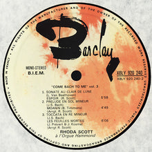 Carica l'immagine nel visualizzatore di Gallery, Rhoda Scott : A L'Orgue Hammond Vol. 3 Come Bach To Me (LP, Album)