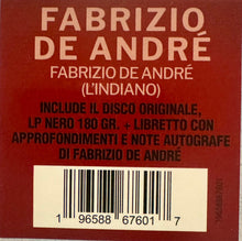 Carica l'immagine nel visualizzatore di Gallery, Fabrizio De André : Fabrizio De André (L'Indiano) (LP, Album, RE, RM, 180)