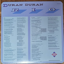 Carica l'immagine nel visualizzatore di Gallery, Duran Duran : Rio (LP, Album, RE, RM, Tex)