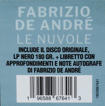 Carica l'immagine nel visualizzatore di Gallery, Fabrizio De André : Le Nuvole (LP, Album, RP, 180)