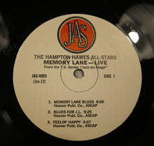 Carica l'immagine nel visualizzatore di Gallery, The Hampton Hawes All-Stars : Memory Lane Live (LP, Album)