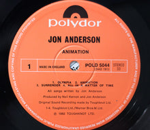 Carica l'immagine nel visualizzatore di Gallery, Jon Anderson : Animation (LP, Album)