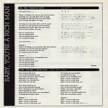 Carica l'immagine nel visualizzatore di Gallery, The Beatles = The Beatles : 愛こそはすべて = All You Need Is Love / ベイビー、ユア・リッチマン = Baby You're A Rich Man (7", Single, RE)