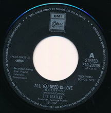 Carica l'immagine nel visualizzatore di Gallery, The Beatles = The Beatles : 愛こそはすべて = All You Need Is Love / ベイビー、ユア・リッチマン = Baby You're A Rich Man (7", Single, RE)