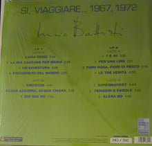Carica l'immagine nel visualizzatore di Gallery, Lucio Battisti : Si, Viaggiare... 1967, 1972 (12", Blu + 12", Yel + Comp, Ltd, Num, RE, RM)