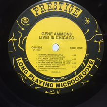 Carica l'immagine nel visualizzatore di Gallery, Gene Ammons : Live! In Chicago (LP, RE)