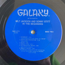 Carica l'immagine nel visualizzatore di Gallery, Milt Jackson & Sonny Stitt : In The Beginning (LP, Album, Ltd, RE)