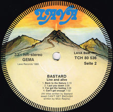 Carica l'immagine nel visualizzatore di Gallery, Bastard (15) : Live And Alive (LP, Album)