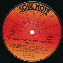 Carica l'immagine nel visualizzatore di Gallery, Art Blakey & The Jazz Messengers : Not Yet (LP, Album, M/Print)