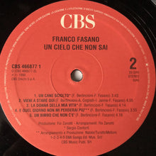 Carica l'immagine nel visualizzatore di Gallery, Franco Fasano : Un Cielo Che Non Sai (LP, Album)