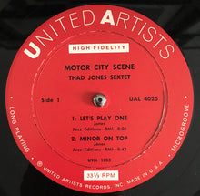 Carica l'immagine nel visualizzatore di Gallery, Thad Jones Sextet : Motor City Scene (LP, Album, Mono)