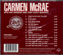 Carica l'immagine nel visualizzatore di Gallery, Carmen McRae : Carmen McRae (CD, Album, RE, RM)