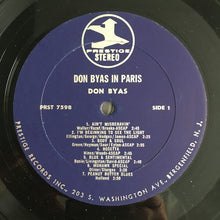 Carica l'immagine nel visualizzatore di Gallery, Don Byas : Don Byas In Paris (LP, Comp)