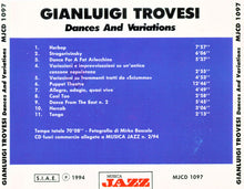 Carica l'immagine nel visualizzatore di Gallery, Gianluigi Trovesi : Dances And Variations (CD)
