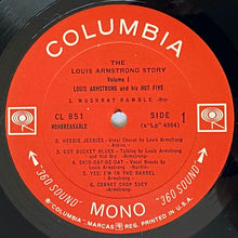 Carica l'immagine nel visualizzatore di Gallery, Louis Armstrong & His Hot Five : The Louis Armstrong Story - Vol.1 (LP, Album, Comp, Mono, RE)