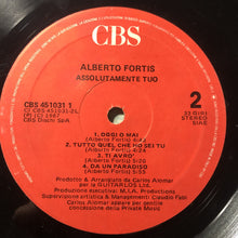 Carica l'immagine nel visualizzatore di Gallery, Alberto Fortis : Assolutamente Tuo (LP, Album)