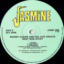 Carica l'immagine nel visualizzatore di Gallery, Manny Albam And His Jazz Greats : West Side Story (LP, Album, Mono, RE)
